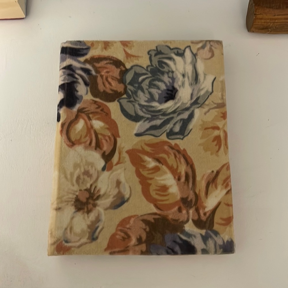 Hand Bound Journal - Velvet Fabric Cover